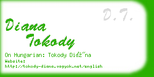 diana tokody business card